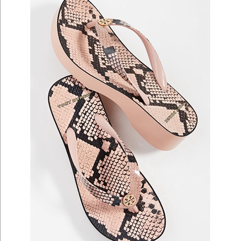Tory Burch Wedge Flip Flops, Women’s sz 11, NEW